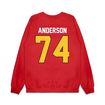 Ferris State - NCAA Football : Bobby Anderson - Vintage Helmet Premium Crewneck Sweatshirt-1