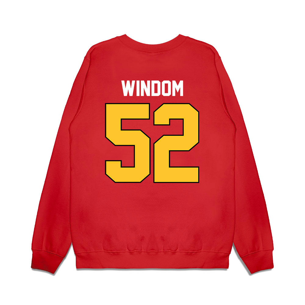 Ferris State - NCAA Football : Jarvis Windom - Vintage Helmet Premium Crewneck Sweatshirt-1