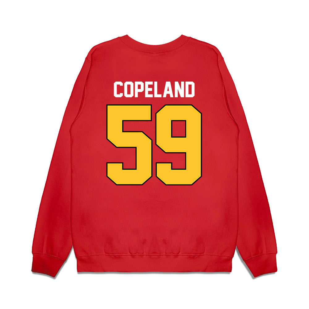 Ferris State - NCAA Football : Isiah Copeland - Vintage Helmet Premium Crewneck Sweatshirt-1