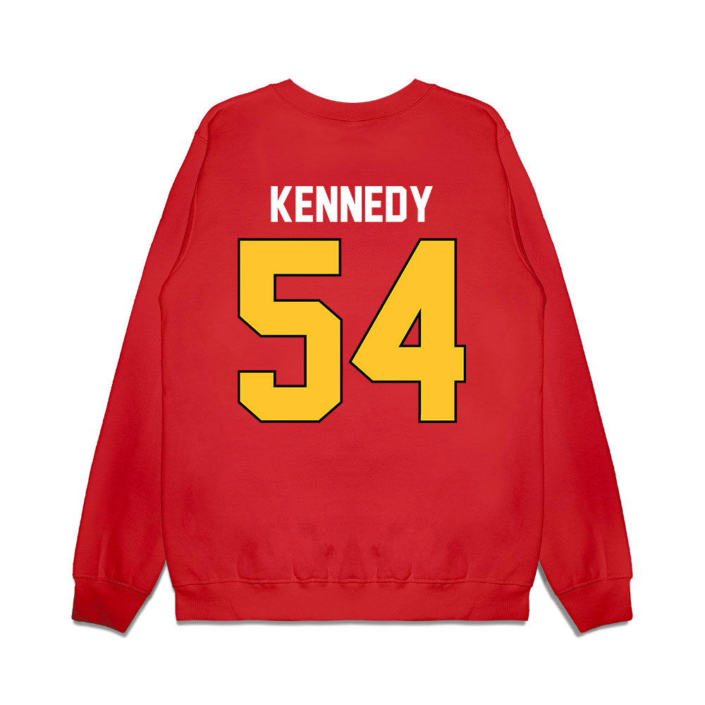 Ferris State - NCAA Football : Jshawn Kennedy - Vintage Helmet Premium Crewneck Sweatshirt-1
