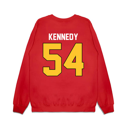 Ferris State - NCAA Football : Jshawn Kennedy - Vintage Helmet Premium Crewneck Sweatshirt-1