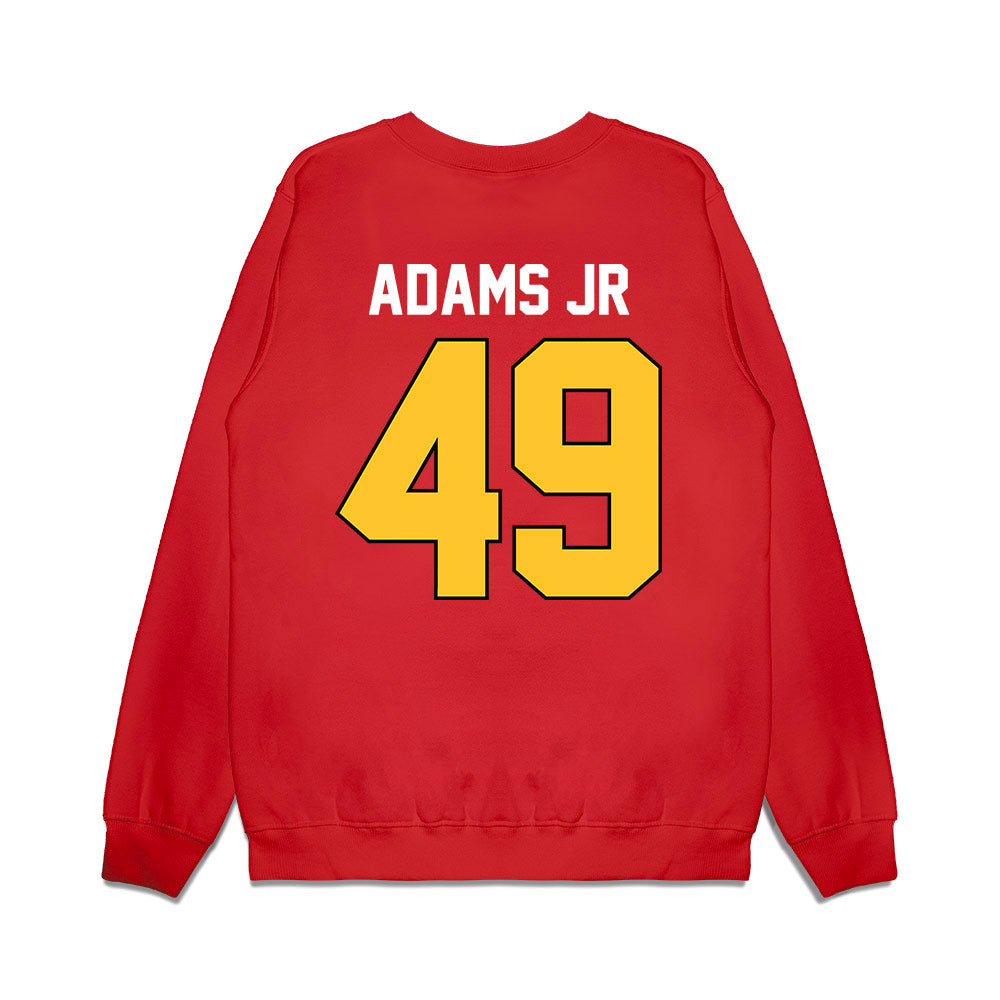 Ferris State - NCAA Football : Maurice Adams Jr - Vintage Helmet Premium Crewneck Sweatshirt-1