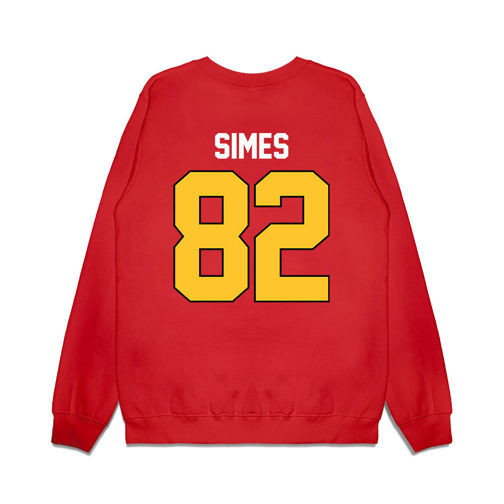 Ferris State - NCAA Football : Kevin Simes - Vintage Helmet Premium Crewneck Sweatshirt-1