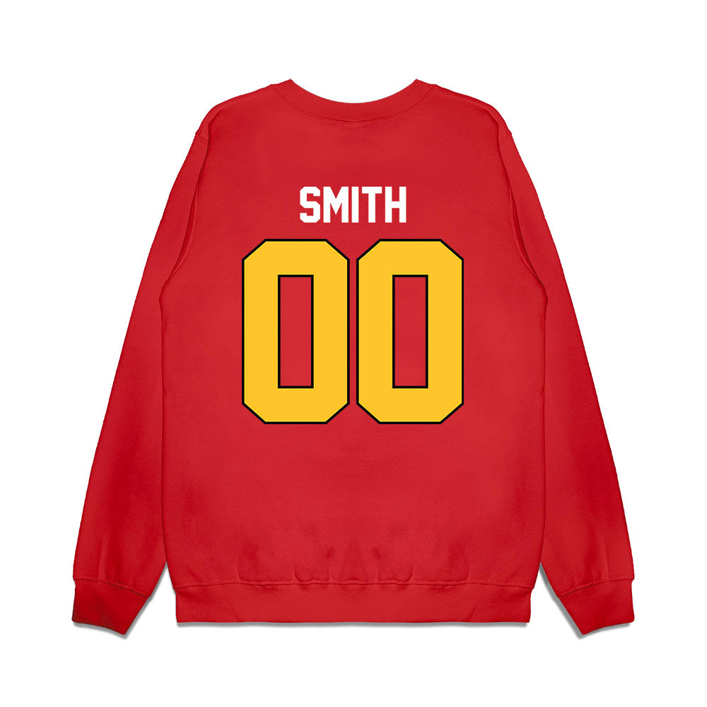 Ferris State - NCAA Football : Yaheem Smith - Vintage Helmet Premium Crewneck Sweatshirt-1