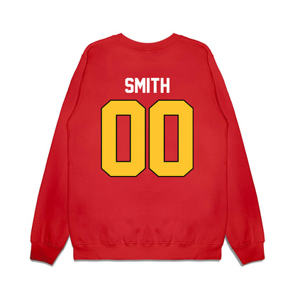 Ferris State - NCAA Football : Yaheem Smith - Vintage Helmet Premium Crewneck Sweatshirt-1