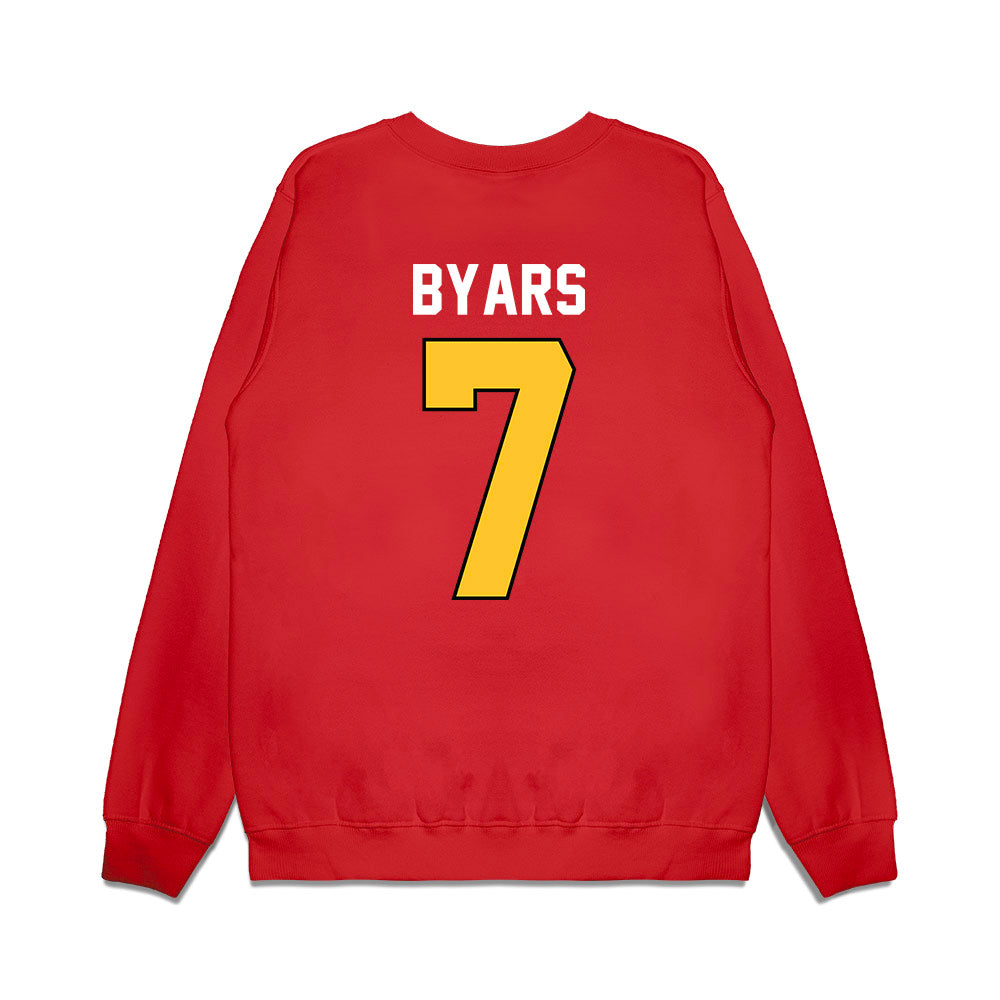 Ferris State - NCAA Football : Zay Byars - Vintage Helmet Premium Crewneck Sweatshirt-1