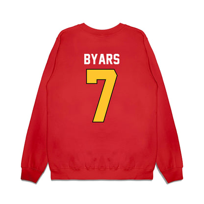 Ferris State - NCAA Football : Zay Byars - Vintage Helmet Premium Crewneck Sweatshirt-1