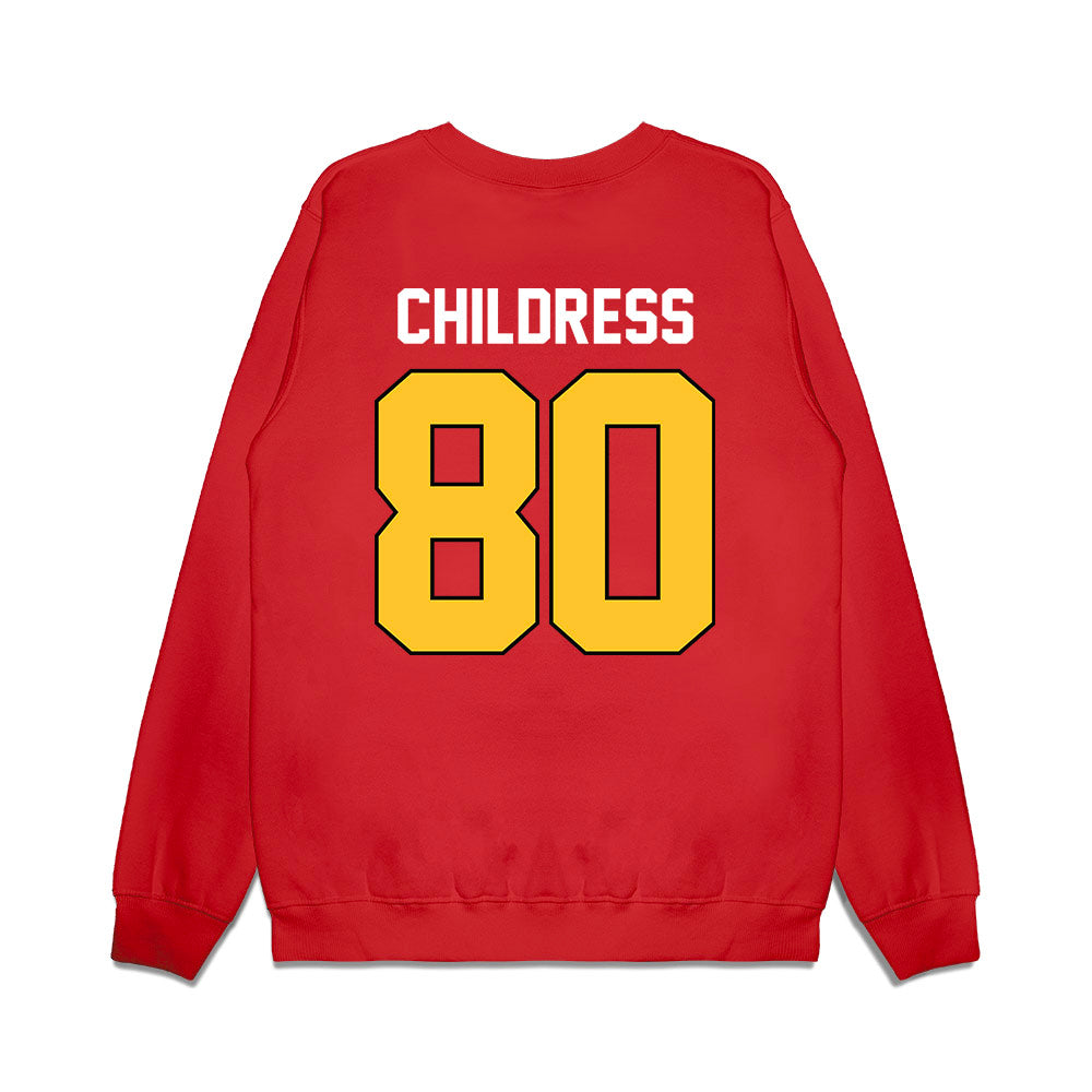 Ferris State - NCAA Football : Braeden Childress - Vintage Helmet Premium Crewneck Sweatshirt-1