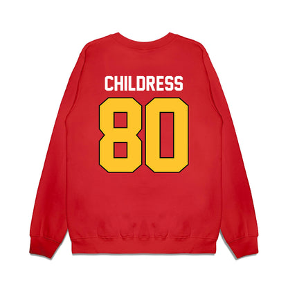 Ferris State - NCAA Football : Braeden Childress - Vintage Helmet Premium Crewneck Sweatshirt-1