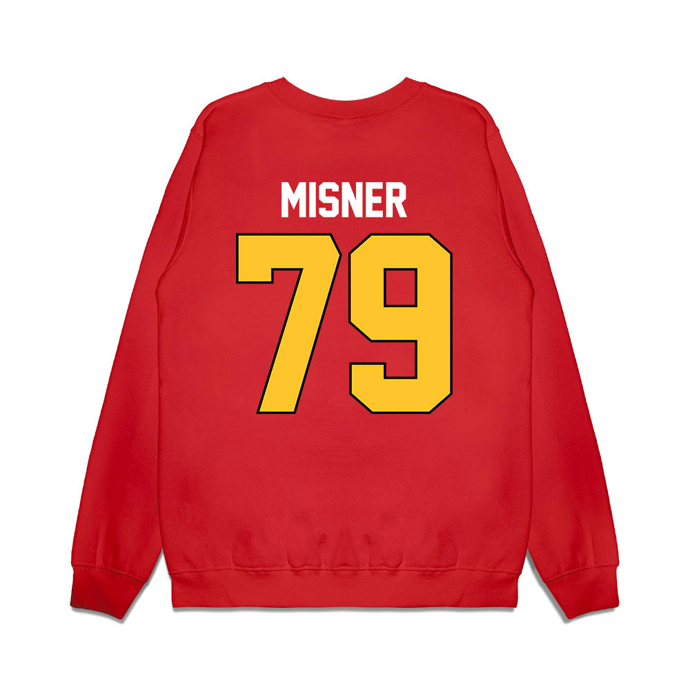 Ferris State - NCAA Football : Mike Misner - Vintage Helmet Premium Crewneck Sweatshirt-1
