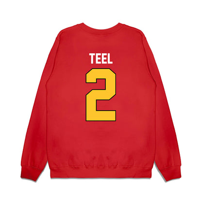 Ferris State - NCAA Football : Odell Teel - Vintage Helmet Premium Crewneck Sweatshirt-1