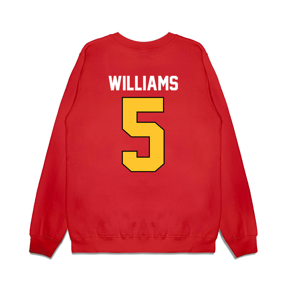 Ferris State - NCAA Football : Jason Williams - Vintage Helmet Premium Crewneck Sweatshirt-1