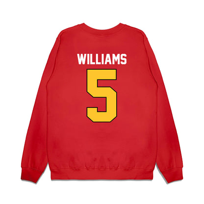 Ferris State - NCAA Football : Jason Williams - Vintage Helmet Premium Crewneck Sweatshirt-1