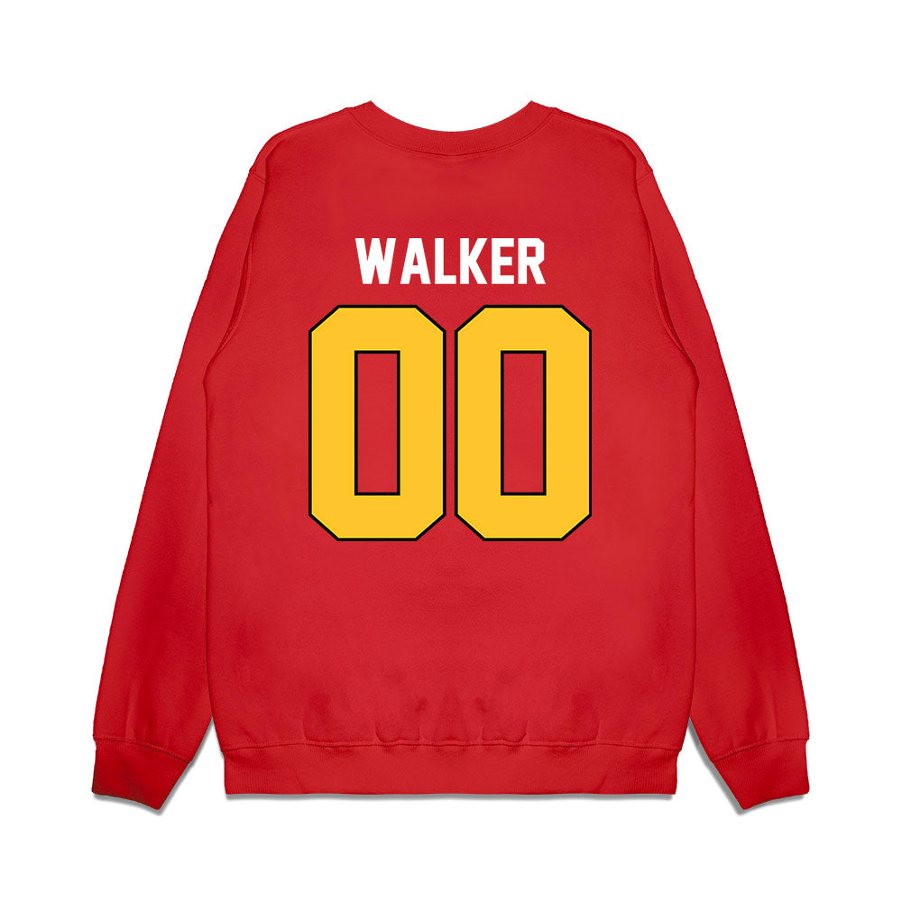 Ferris State - NCAA Football : Jeremiah Walker - Vintage Helmet Premium Crewneck Sweatshirt-1