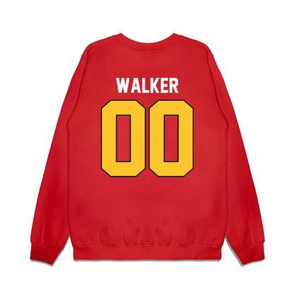 Ferris State - NCAA Football : Jeremiah Walker - Vintage Helmet Premium Crewneck Sweatshirt-1