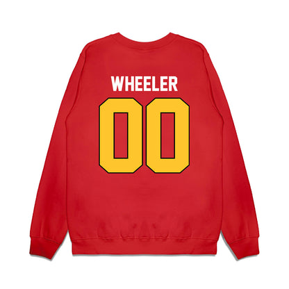 Ferris State - NCAA Football : Deshaun Wheeler - Vintage Helmet Premium Crewneck Sweatshirt-1