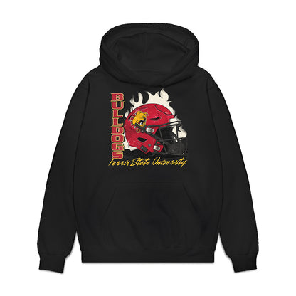 Ferris State - NCAA Football : Mason Dykstra - Vintage Helmet Premium Hooded Sweatshirt-0