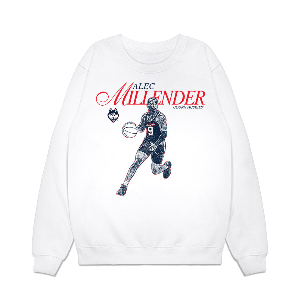UConn - NCAA Men's Basketball : Alec Millender - Legacy Premium Crewneck Sweatshirt-0