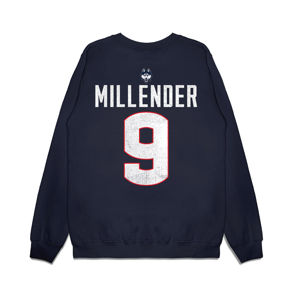 UConn - NCAA Men's Basketball : Alec Millender - Graphic Premium Crewneck Sweatshirt-1