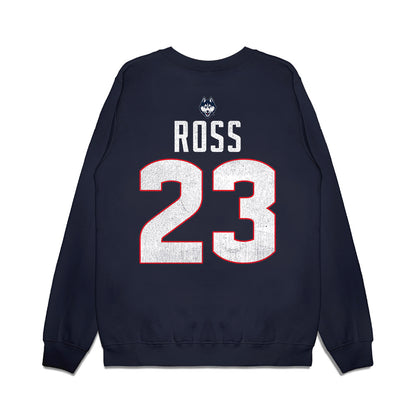 UConn - NCAA Men's Basketball : Jayden Ross - Graphic Premium Crewneck Sweatshirt-1