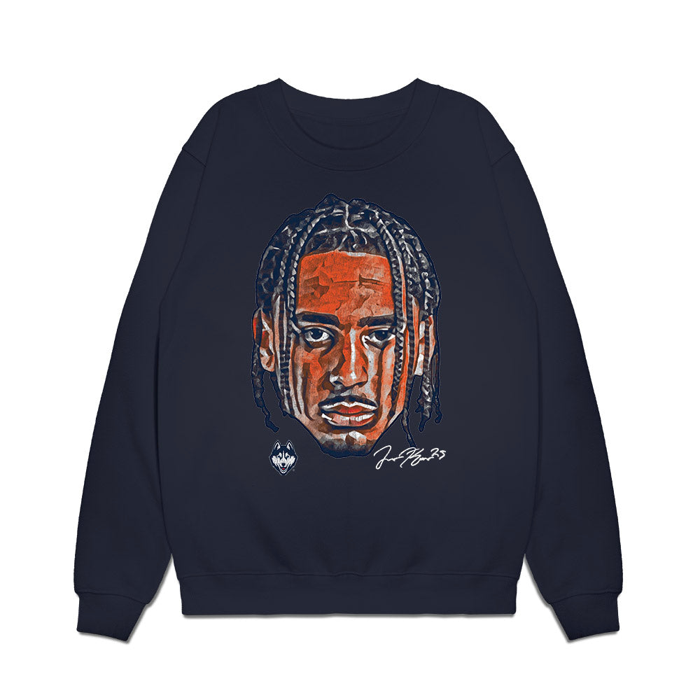 UConn - NCAA Men's Basketball : Jayden Ross - Graphic Premium Crewneck Sweatshirt-0