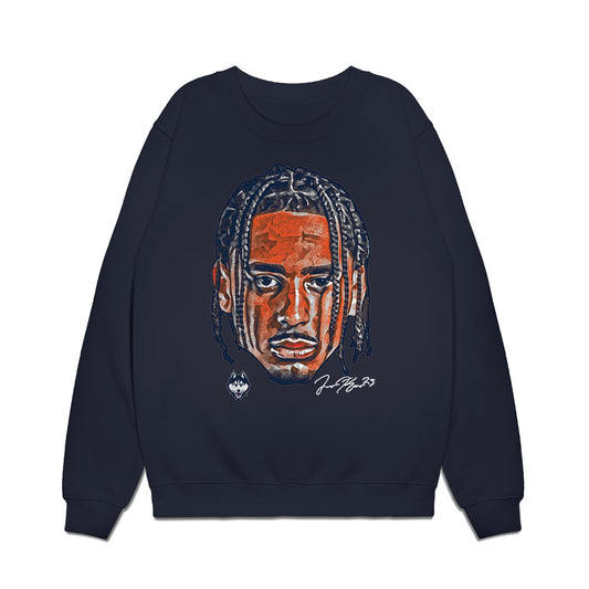 UConn - NCAA Men's Basketball : Jayden Ross - Graphic Premium Crewneck Sweatshirt-0