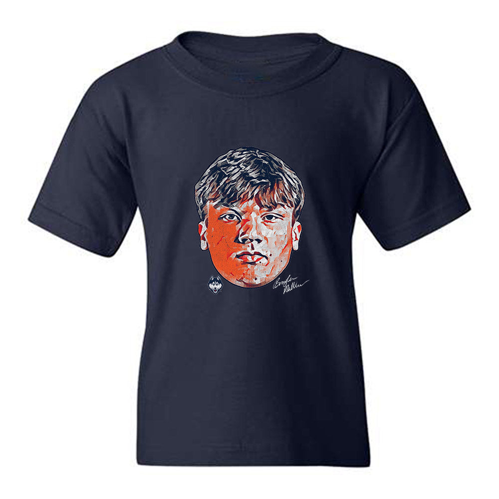 UConn - NCAA Men's Basketball : Braylon Mullins - Graphic Tee Youth T-Shirt-0