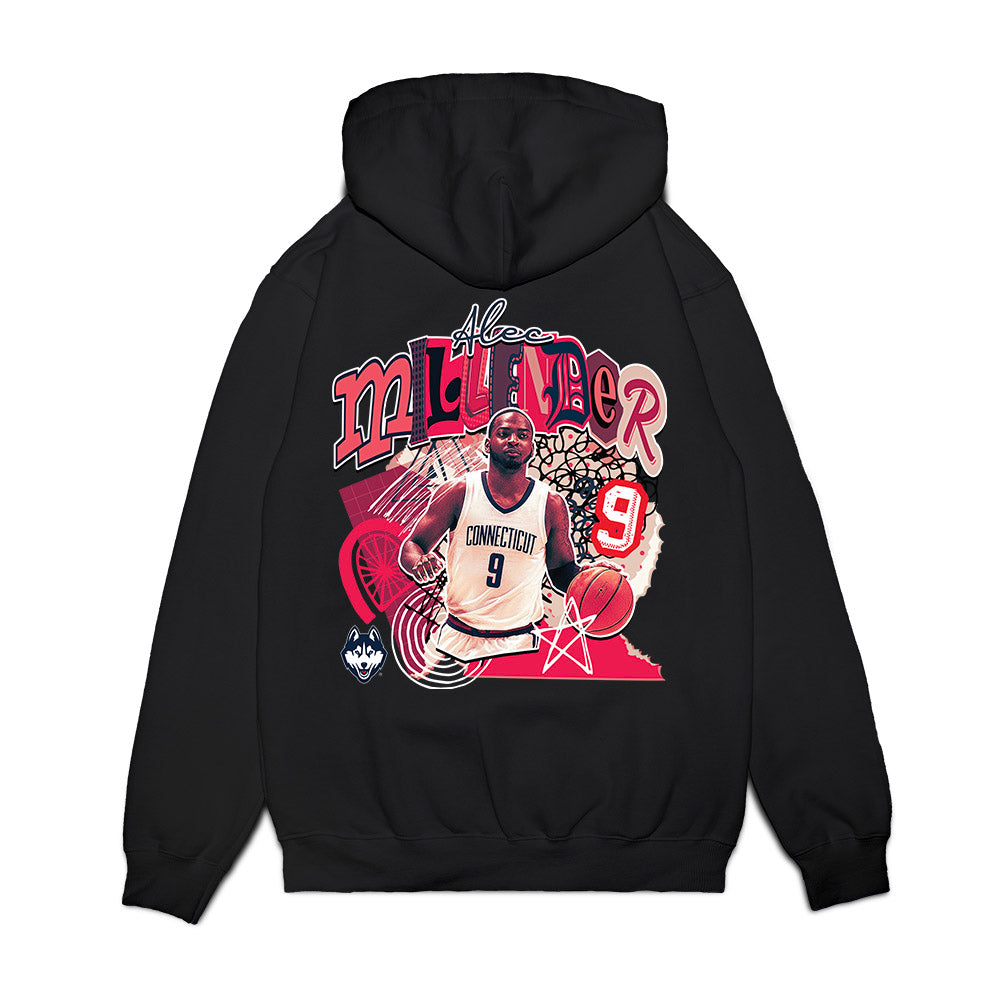UConn - NCAA Men's Basketball : Alec Millender - Premium Hooded Sweatshirt-1