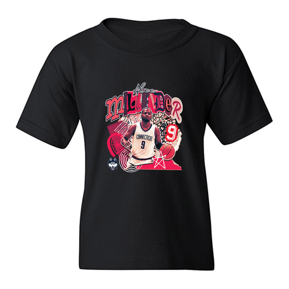 UConn - NCAA Men's Basketball : Alec Millender - Youth T-Shirt-0