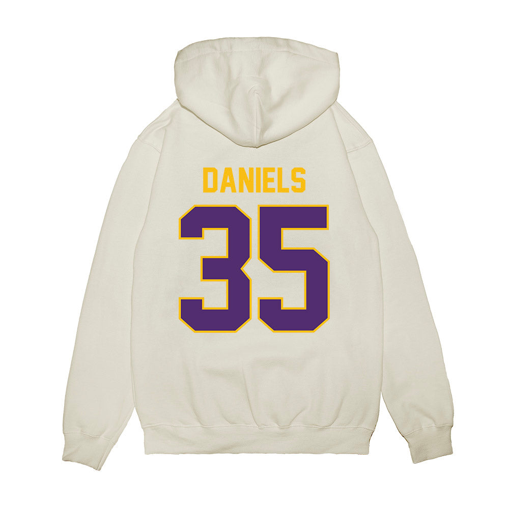 Minn. St. - NCAA Football : Xavier Daniels - Vintage Helmet Premium Hooded Sweatshirt-1