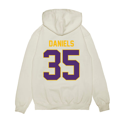 Minn. St. - NCAA Football : Xavier Daniels - Vintage Helmet Premium Hooded Sweatshirt-1