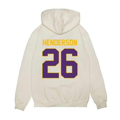 Minn. St. - NCAA Football : Carter Henderson - Vintage Helmet Premium Hooded Sweatshirt-1