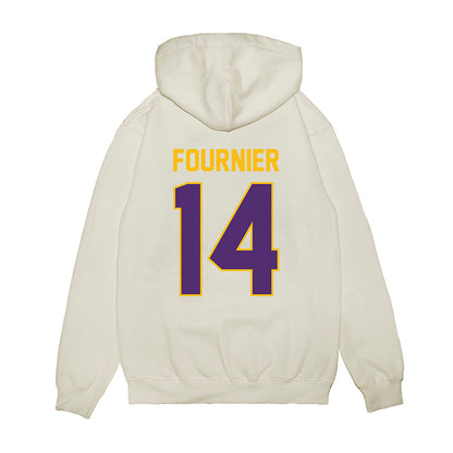 Minn. St. - NCAA Football : Connor Fournier - Vintage Helmet Premium Hooded Sweatshirt-1