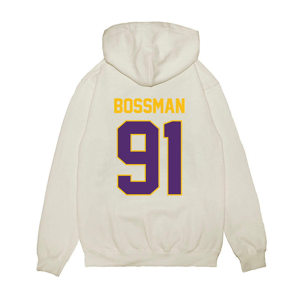 Minn. St. - NCAA Football : Sam Bossman - Vintage Helmet Premium Hooded Sweatshirt-1