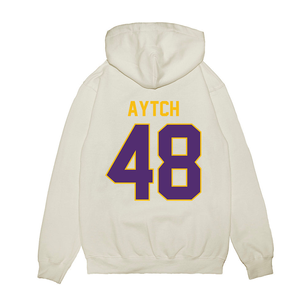 Minn. St. - NCAA Football : Aaden Aytch - Vintage Helmet Premium Hooded Sweatshirt-1