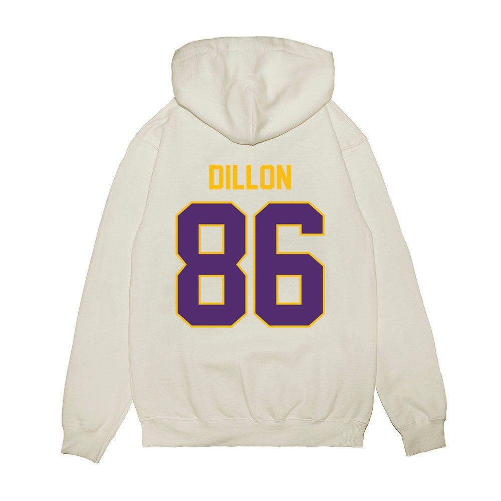 Minn. St. - NCAA Football : Hudson Dillon - Vintage Helmet Premium Hooded Sweatshirt-1