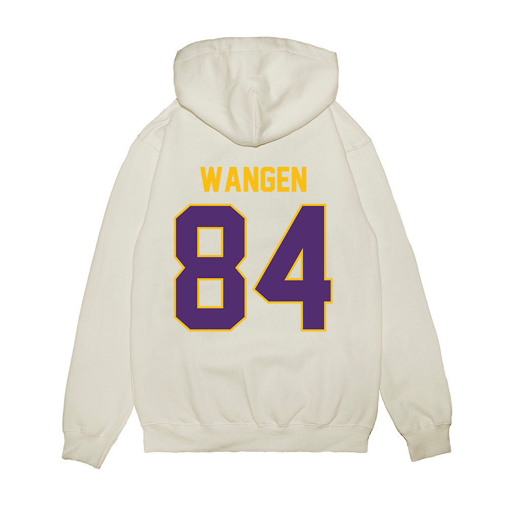 Minn. St. - NCAA Football : Parker Wangen - Vintage Helmet Premium Hooded Sweatshirt-1