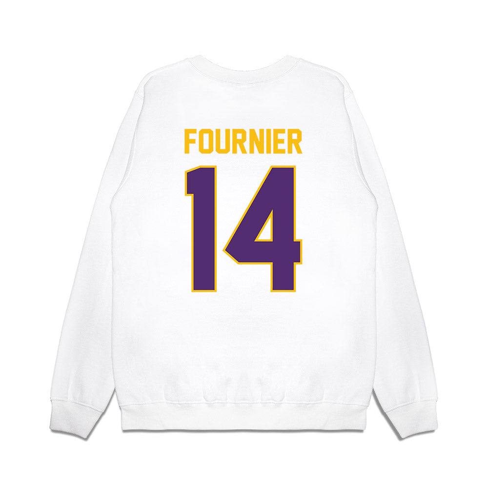 Minn. St. - NCAA Football : Connor Fournier - Vintage Helmet Premium Crewneck Sweatshirt-1