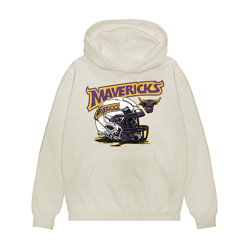 Minn. St. - NCAA Football : Robby Kedrowicz - Vintage Helmet Premium Hooded Sweatshirt-0