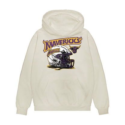 Minn. St. - NCAA Football : Sam Bossman - Vintage Helmet Premium Hooded Sweatshirt-0