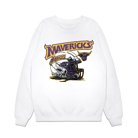 Minn. St. - NCAA Football : Magnus Wright - Vintage Helmet Premium Crewneck Sweatshirt-0