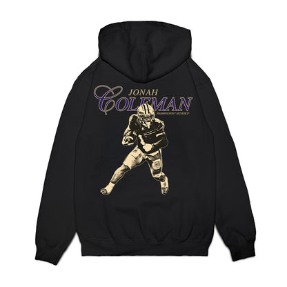Washington - NCAA Football : Jonah Coleman - Legacy Premium Hooded Sweatshirt-1