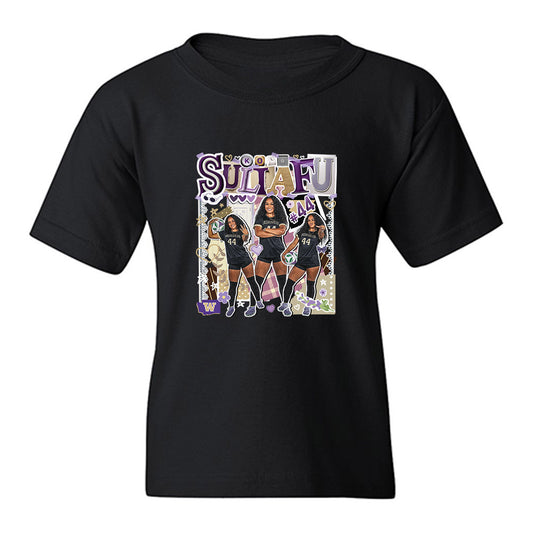 Washington - NCAA Women's Soccer : Kolo Suliafu - Collage Youth T-Shirt-0