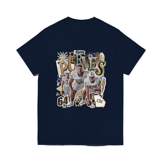 Georgia Tech - NCAA Football : Ryan Purves - Collage Comfort Colors T-Shirt-0