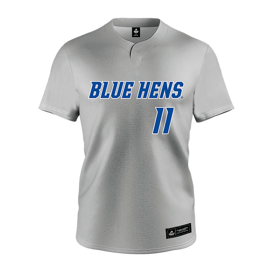 Delaware - NCAA Baseball : Luke Lambert - Grey Jersey-0