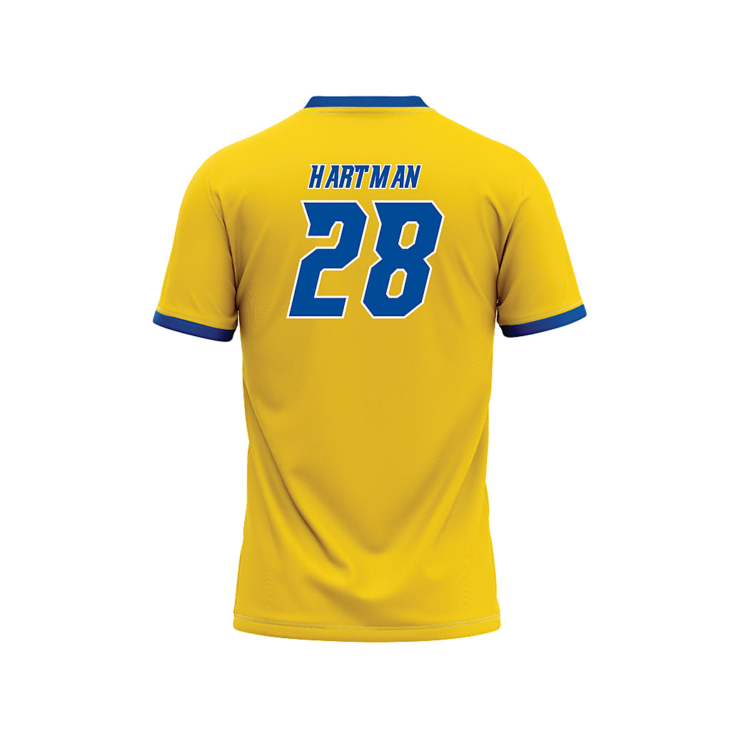 Delaware - NCAA Baseball : Tim Hartman - Yellow Baseball Jersey-1