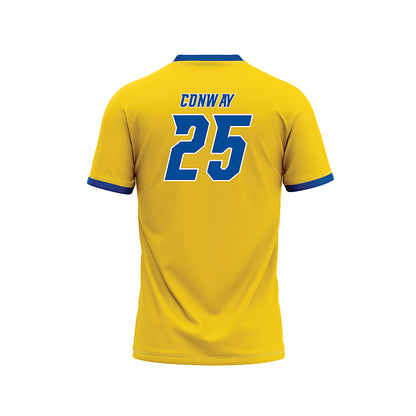Delaware - NCAA Baseball : Elias Conway - Yellow Baseball Jersey-1