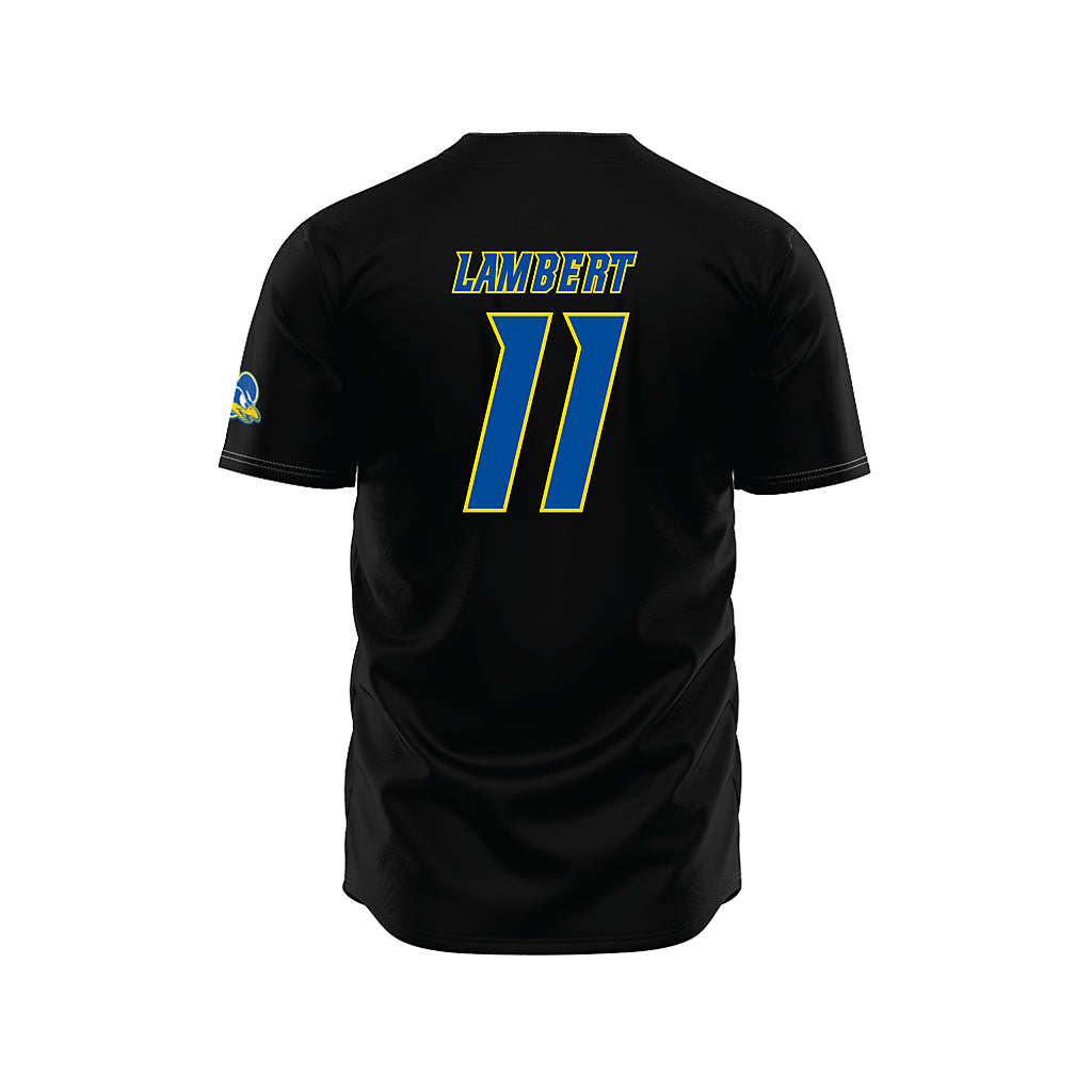 Delaware - NCAA Baseball : Luke Lambert - Black Jersey-1