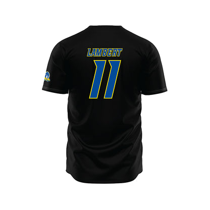 Delaware - NCAA Baseball : Luke Lambert - Black Jersey-1