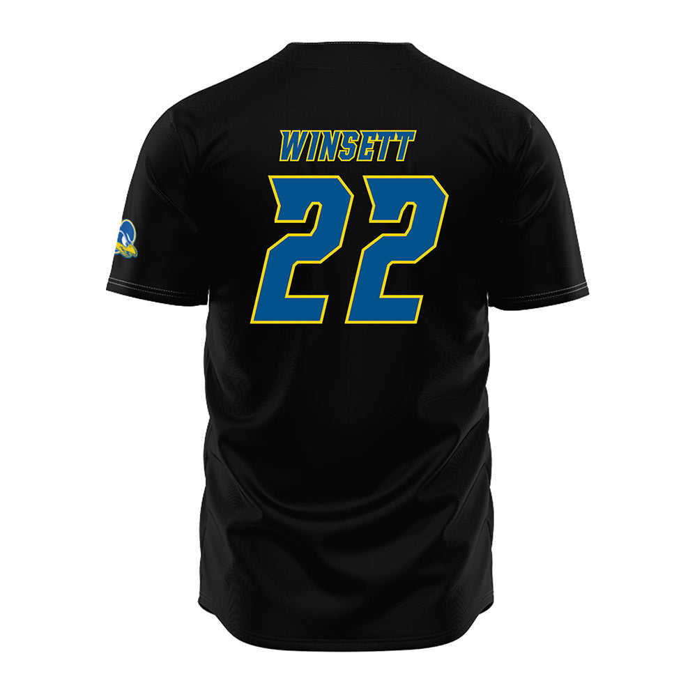 Delaware - NCAA Baseball : Sam Winsett - Black Jersey-1